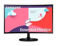 SAMSUNG Monitor 27" LS27C360EAUXEN, FHD, VA, 4 ms, 250 cd/m2, 3000:1, zakrivljeni, crni